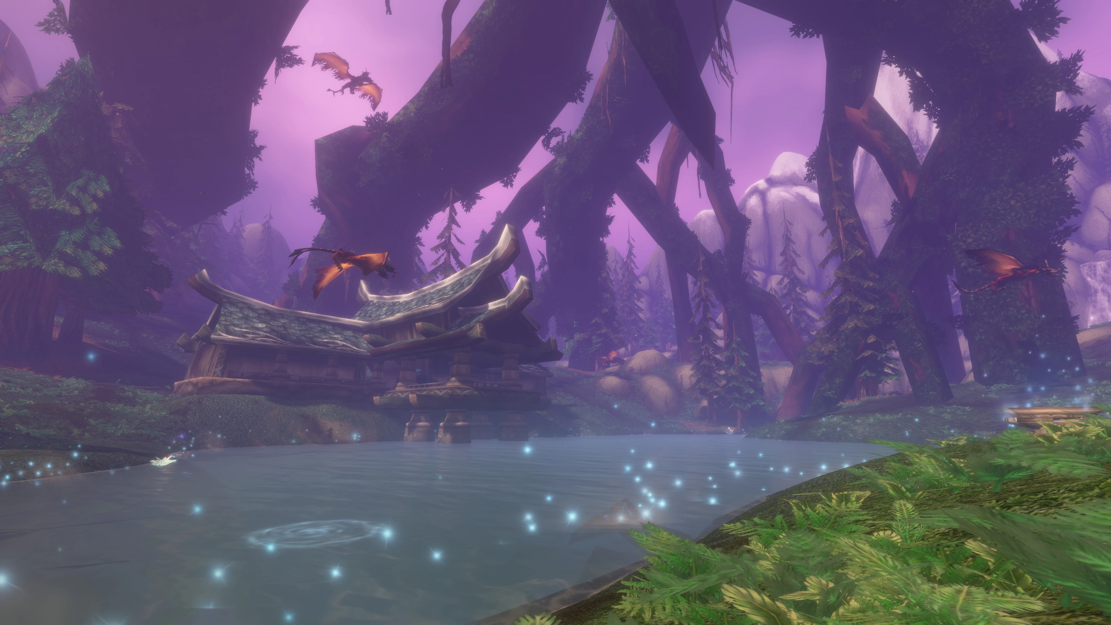 Official Blizzard World of Warcraft: Forever view of Mount Hyjal